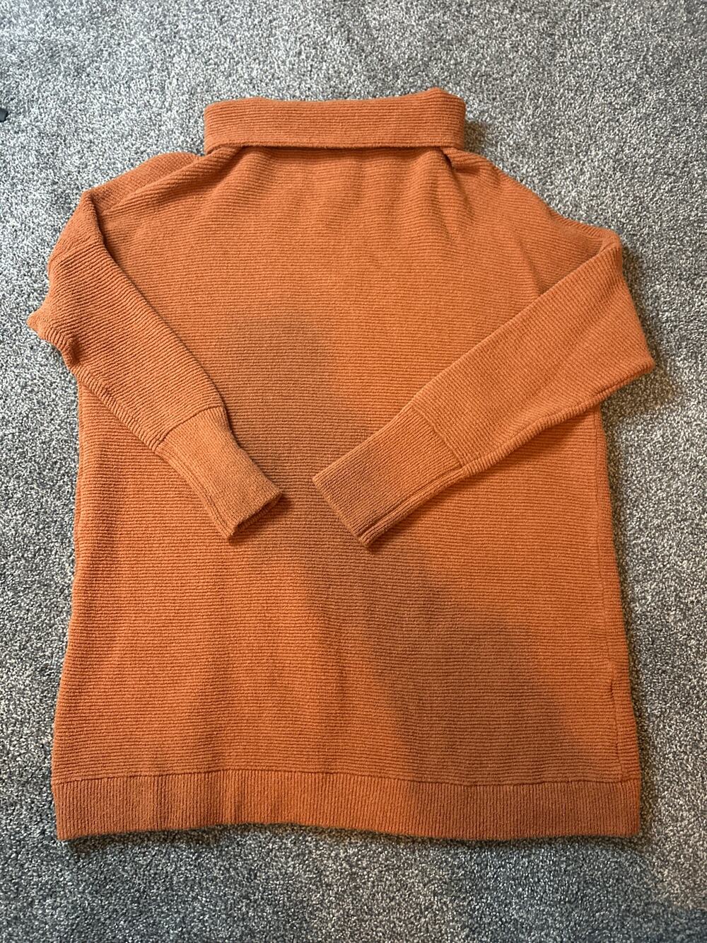 Free People Sweater Womens Small Turtleneck Ottoman Slouchy Oversized Rib Knit